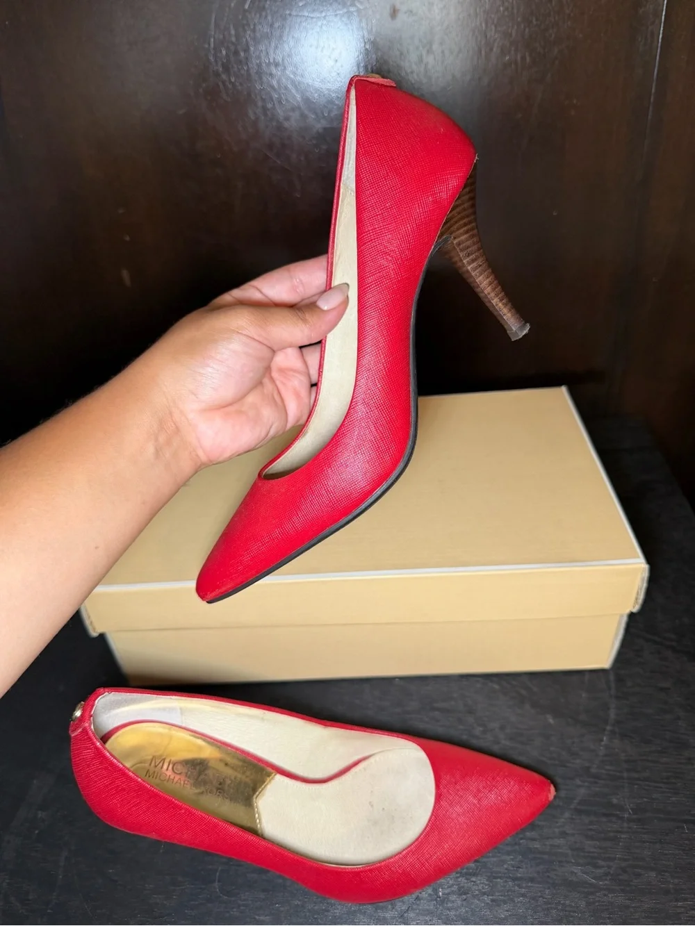 Michael Kors - Flex Red Scarlet Leather Pumps
